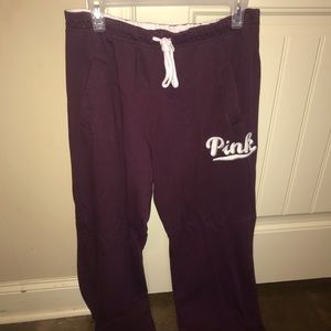 Maroon PINK Victoria Secret Sweat Pants